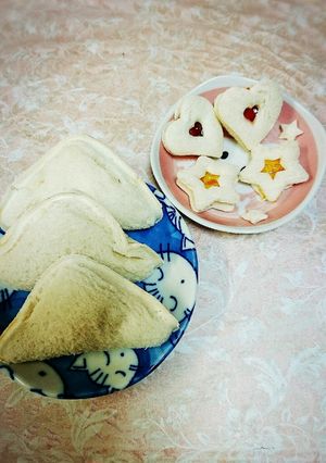 朝食に☆愛情たっぷり卵&ジャムサンド-レシピのメイン写真