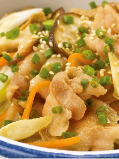 豚肉と野菜たっぷり丼-レシピのメイン写真