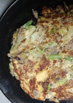 簡単！お好み焼きじゃないよオムレツだよ-レシピのメイン写真