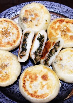 モチモチ高菜のおやき-レシピのメイン写真