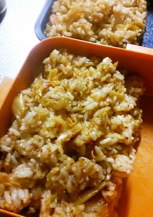 大雑把メシ！冷凍餃子ｄｅキムチチャーハン-レシピのメイン写真