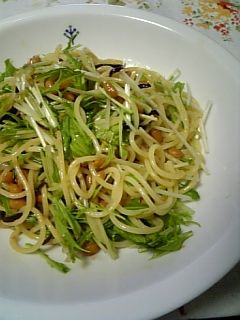 ねばねば~納豆と塩昆布de和風パスタ★-レシピのメイン写真