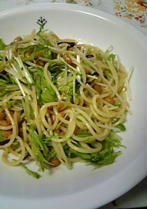 ねばねば～納豆と塩昆布de和風パスタ★-レシピのメイン写真