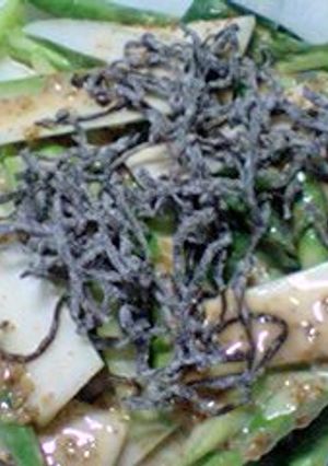 うどとアスパラと塩昆布のサラダ-レシピのメイン写真