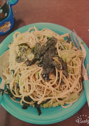 妊婦ランチしらすとキャベツのゆかりパスタ-レシピのメイン写真