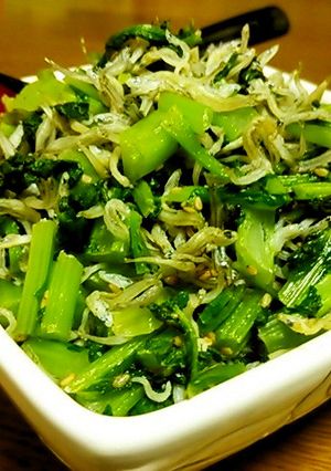 カブの葉や大根の葉でじゃこ炒めの常備菜-レシピのメイン写真