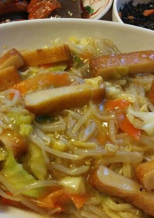 あるものであんかけ焼きそばランチ！-レシピのメイン写真