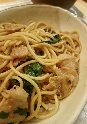 パスタで★豚バラの塩焼きそば風-レシピのメイン写真