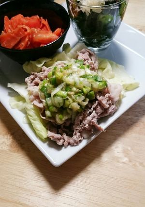 簡単☆茹で豚の香味ソース和え-レシピのメイン写真