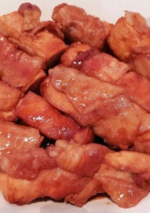 厚揚げの豚バラ肉巻き♡-レシピのメイン写真