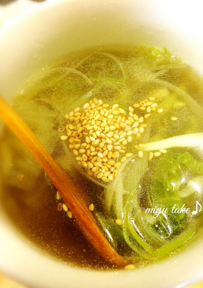長ネギと白菜のスープ♪-レシピのメイン写真