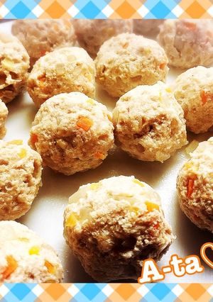 簡単美味な色々肉団子♡鶏団子(ㅅ´³`)-レシピのメイン写真