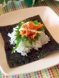 しゃけマヨ♪手まきごはん♡-レシピのメイン写真