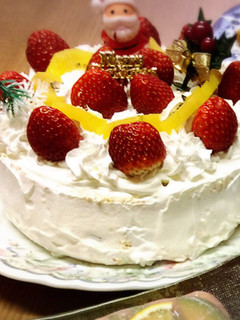 クリスマスのデコレーションケーキ-レシピのメイン写真