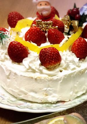 クリスマスのデコレーションケーキ-レシピのメイン写真