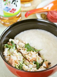 十六茶漬け風とろろご飯-レシピのメイン写真