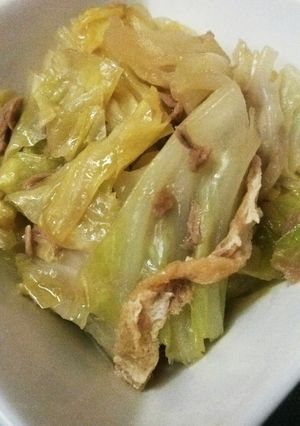 ♪野菜♪キャベツとツナ缶の麺汁煮（簡単）-レシピのメイン写真