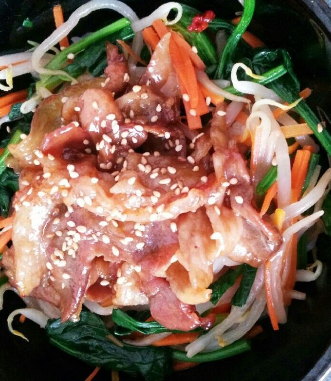 簡単！野菜たっぷり！豚こまビビンバ♪-レシピのメイン写真