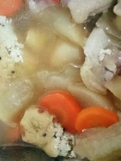大根ニンジン鶏モモ肉の生姜風味煮物-レシピのメイン写真