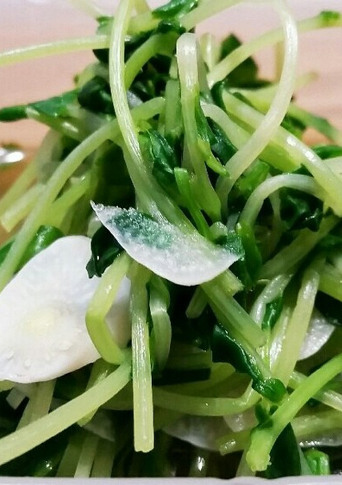 豆苗の中華風煮浸し-レシピのメイン写真