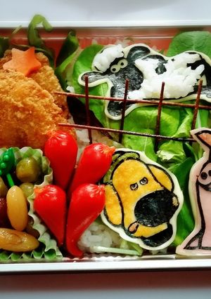 海苔アート キャラ弁 ひつじのショーン-レシピのメイン写真