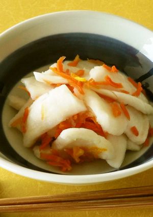 聖護院大根の紅白ゆず大根（精進料理）-レシピのメイン写真