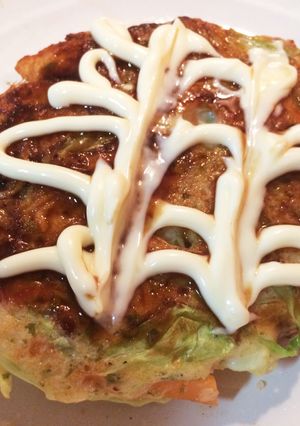 山芋でもっちり簡単お好み焼き-レシピのメイン写真