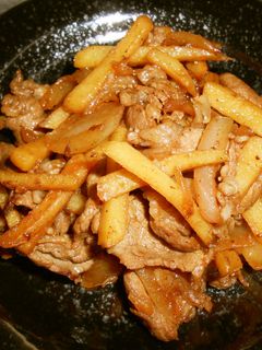 牛肉とじゃがいもの甘辛炒め-レシピのメイン写真