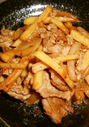 牛肉とじゃがいもの甘辛炒め-レシピのメイン写真