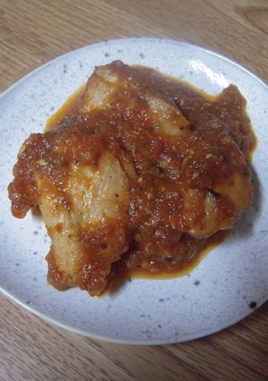 かんたんチキントマト煮込オマケレシピつき-レシピのメイン写真