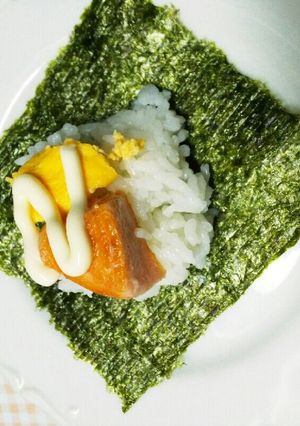 鮭と卵の手まきごはん-レシピのメイン写真