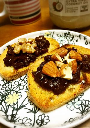 トーストにココナッツと餡子と珈琲を-レシピのメイン写真