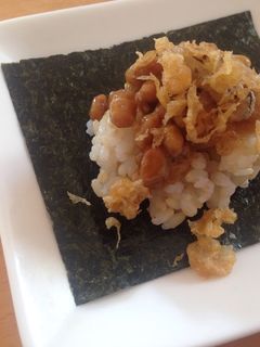 納豆★天かす★手まきごはん-レシピのメイン写真