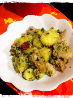 鶏肉とさつま芋の塩麹ネギだれ炒め-レシピのメイン写真