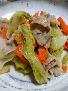 たっぷり白菜と豚バラ人参の柔らか煮-レシピのメイン写真