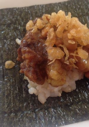 納豆★カレー★天かす★手まきごはん-レシピのメイン写真