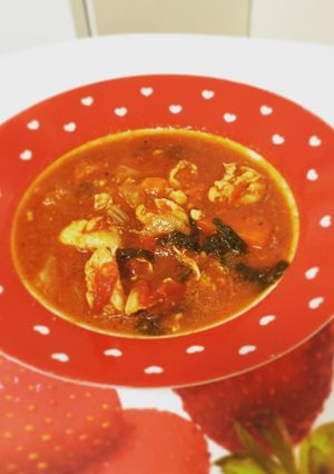 鶏肉の洋風トマトスープ-レシピのメイン写真