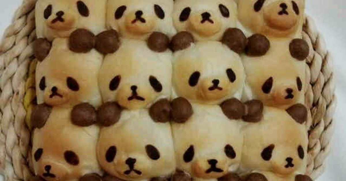 ちぎりぱん ふわパンダ by くっく畑 【クックパッド】 簡単おいしい