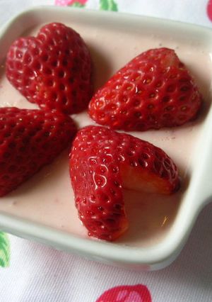 いちごのレアチーズケーキ♪-レシピのメイン写真