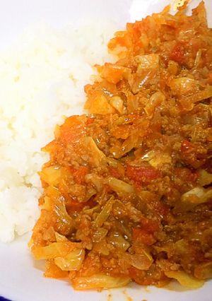 たっぷりキャベツの簡単キーマカレー-レシピのメイン写真