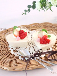 簡単♡ふんわ〜り♡ホワイトチョコムース-レシピのメイン写真
