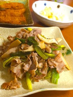 豚こま肉と長ネギとエリンギの簡単炒め物-レシピのメイン写真