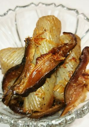 恵方巻のしいたけとねじりこんにゃく炒め-レシピのメイン写真