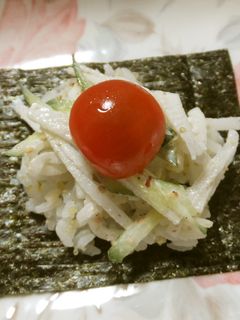 大根サラダの手まきごはん-レシピのメイン写真