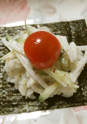 大根サラダの手まきごはん-レシピのメイン写真