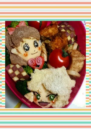 バレンタイン ♥ 妖怪ウォッチ キャラ弁-レシピのメイン写真
