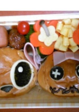 ロールパン de スティッチ弁当☆-レシピのメイン写真