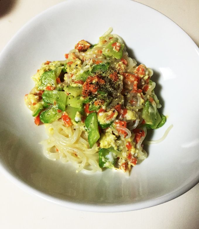 しらたきで簡単節約パスタ風-レシピのメイン写真