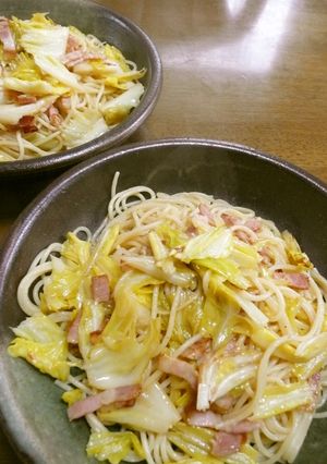 マヨでこくうまキャベツとベーコンのパスタ-レシピのメイン写真