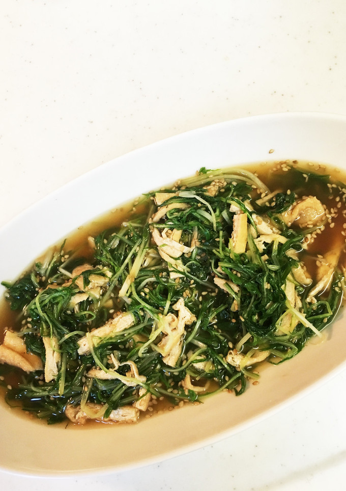 簡単⁈水菜と油揚げの炒め煮♪-レシピのメイン写真
